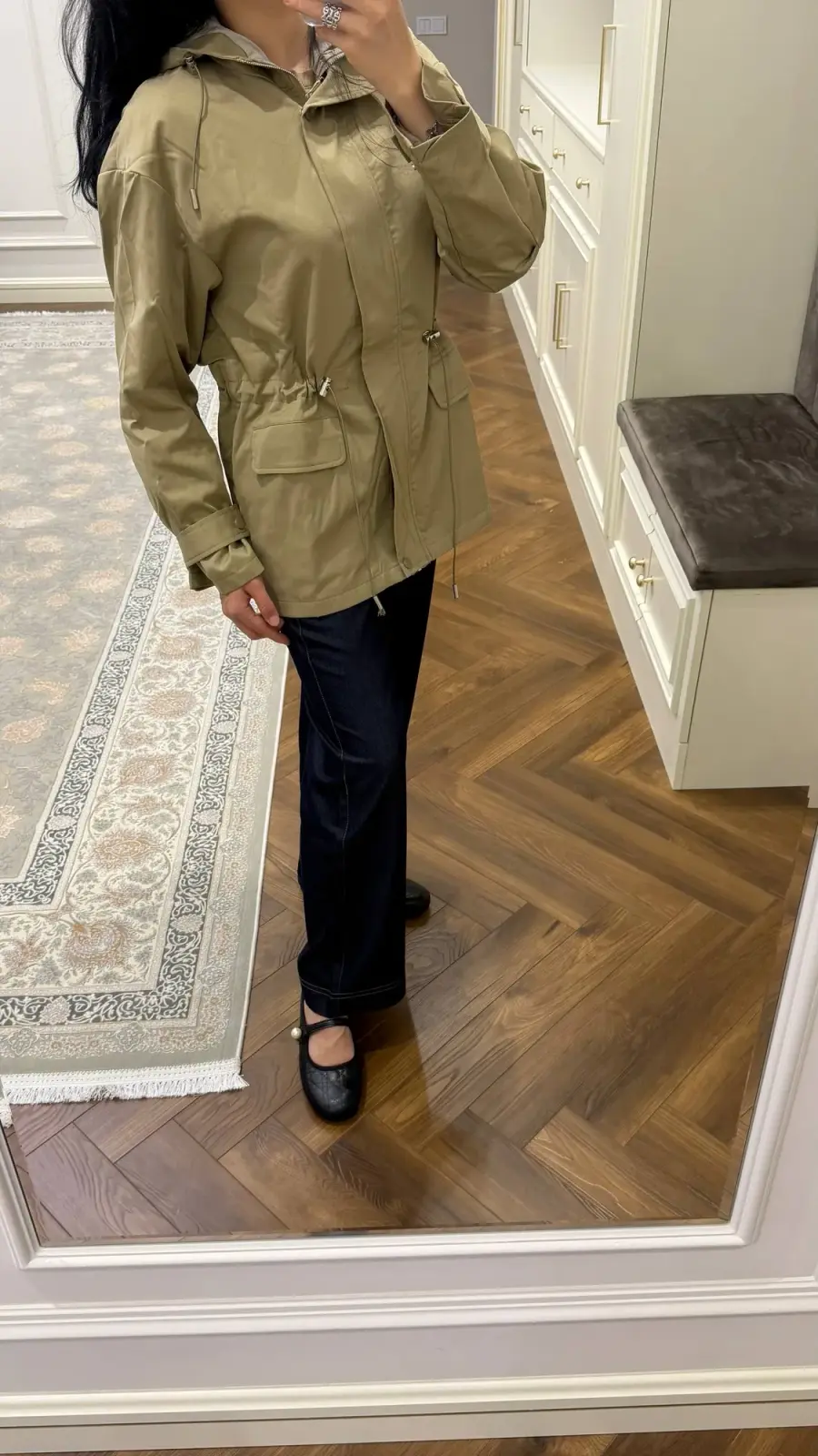 Kapyushonli xaki parka — 5 / 5